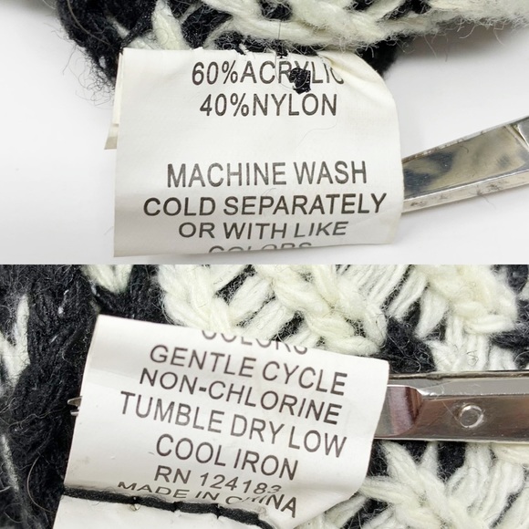 Jon & Anna Crewneck Sweater White / Black XL NWT - Picture 14 of 16